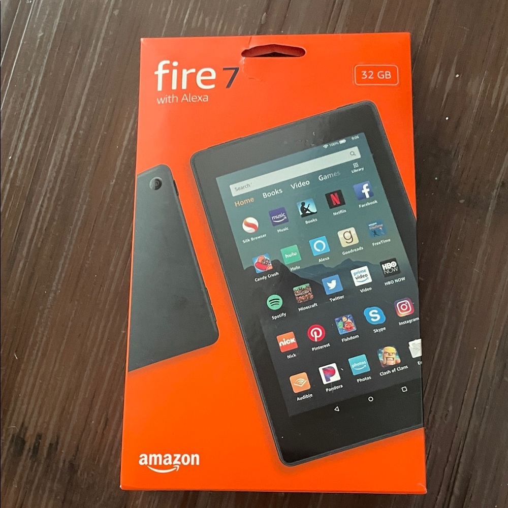 Amazon Fire 7 Tablet with Alexa 32 GB - New in Orange Box